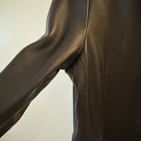 vintage leather blazer jacket size medium - Picture 4 of 11